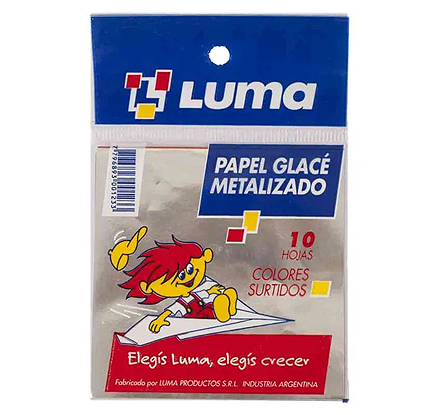 PAPEL GLACE LUMA METALIZADO